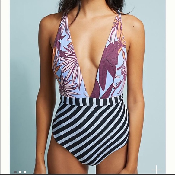 Maaji Other - Maaji Chromatic Rainbow Plunge One Piece Swimsuit